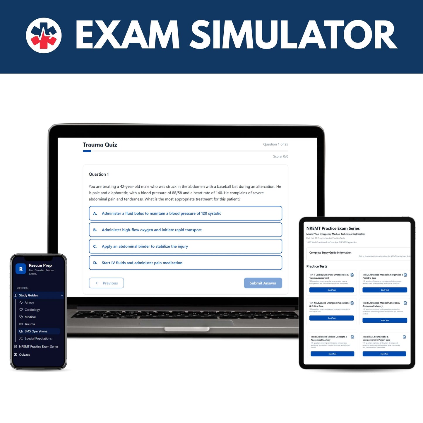 NREMT Exam Simulator